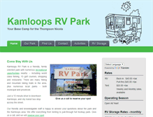 Tablet Screenshot of kamloopsrvpark.ca